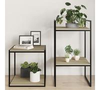 Lumanois Estante estantería 4 uds contrachapada Roble Sonoma 40x40x1,5cm,Mobiliario,Estanterías,8.4kg-805176