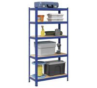 Lumanois Estantería almacenaje 5 Niveles Azul Madera ingeniería Acero,Economía e Industria,Almacenamiento Industrial,Estanterías industriales,13.55kg-4016949