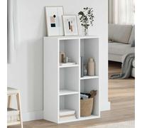 Lumanois Estantería/Aparador Madera contrachapada Blanco 50x25x80 cm, Mobiliario Estanterías Librerías y estanterías, Blanco, 13.12kg