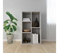 Lumanois Estantería/Aparador Madera contrachapada Gris 50x25x80 cm, Mobiliario Estanterías Librerías y estanterías, Gris, 13.12kg