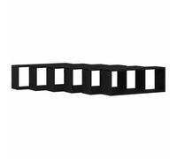 Lumanois Estanterías de Pared 6 pcs Roble Negro 60 x 15 x 23 cm,Estanterías,Estantes y estanterías,16.3kg-862647