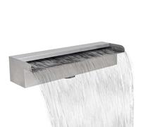Lumanois Fuente Cascada Rectangular Piscina Acero Inoxidable 45 cm,Casa y jardín,Decoración,Fuentes y cascadas,2.1kg-41666