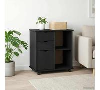 Lumanois Gabinete rodante con Rueda Negro 63,5 x 39 x 65,5 cm,Mobiliario,Armarios y Almacenamiento,Taquillas y armarios de Almacenamiento,14.1kg-42028383