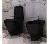 Lumanois Inodoro y Bidet Negros de cerámica,Bricolaje,Fontanería,Piezas para fontanería,Baños y bidés,65kg-270567