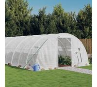 Lumanois Invernadero con Estructura de Acero 64 m² 16x4x2 m,Casa y jardín,Jardín,Jardinería,Invernaderos,93kg-3188078