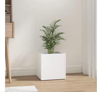 Lumanois Jardinera Blanca 40x40x40 cm de Madera de ingeniería,Casa y jardín,Jardín,Jardinería,Maceteros y jardineras,9.14kg-808792