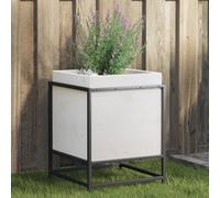 Lumanois Jardinera de Madera Maciza de Pino Blanca 40x40x50 cm,Jardinería,Maceteros y jardineras,7.2kg-847019