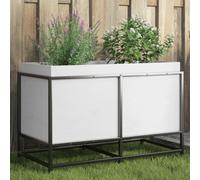 Lumanois Jardinera de Madera Maciza de Pino Blanca 80x40x50 cm,Jardinería,Maceteros y jardineras,12.2kg-847029