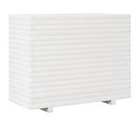 Lumanois Jardinera de Madera Maciza de Pino Blanca 90x40x72 cm,Jardinería,Maceteros y jardineras,37.4kg-3282635