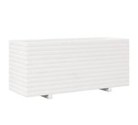 Lumanois Jardinera Madera Maciza de Pino Blanca 110x40x49,5 cm,Casa y jardín, Maceteros y jardineras,29.7kg-847379