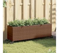 Lumanois Jardineras con Ruedas 2 uds ratán sintético marrón 107x32x38 cm,Casa y jardín,Jardín,Jardinería,Maceteros y jardineras,11.2kg-3210526