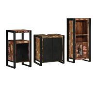 Lumanois Juego de Muebles de baño 3 pcs Madera sólida recuperada,Mobiliario,Conjuntos de Muebles,Muebles de baño,62.5kg-3305613