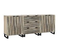 Lumanois Juego de Muebles de baño con cajón 3 pcs Madera de ingeniería,Mobiliario,Muebles de baño,58.8kg-3310047
