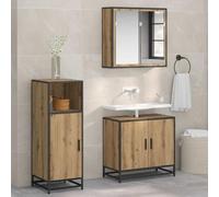 Lumanois Juego de Muebles de baño Roble Artesanal 35 x 37,5 x 100 cm,Mobiliario,Muebles de baño,20.5kg-883592