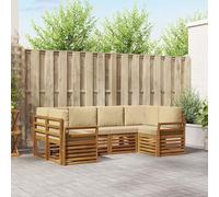 Lumanois Juegos de sofás 20 pcs Natural Madera de Acacia Sólida,Mobiliario,Conjuntos de Muebles,87.04kg-3375373