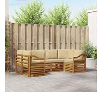 Lumanois Juegos de sofás 20 pcs Natural Madera de Acacia Sólida,Mobiliario,Conjuntos de Muebles,87.26kg-3375388