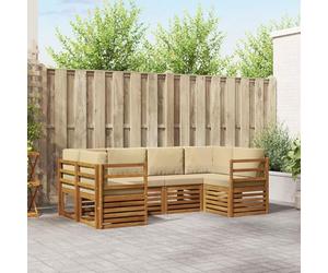 Lumanois Juegos de sofás 20 pcs Natural Madera de Acacia Sólida,Mobiliario,Conjuntos de Muebles,87kg-3375353