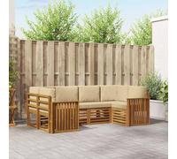 Lumanois Juegos de sofás 20 pcs Natural Madera de Acacia Sólida,Mobiliario,Conjuntos de Muebles,88.32kg-3375368