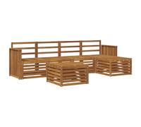 Lumanois Juegos de sofás 6 pcs Natural Madera de Acacia Sólida,Mobiliario,Conjuntos de Muebles,66.24kg-3374684