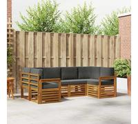 Lumanois Juegos de sofás con cojín 20 pcs Natural y Antracita,Mobiliario,Conjuntos de Muebles,87.38kg-3375357