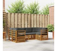 Lumanois Juegos de sofás con cojín 20 pcs Natural y Antracita,Mobiliario,Conjuntos de Muebles,87.76kg-3375352