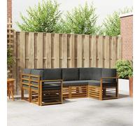 Lumanois Juegos de sofás con cojín 20 pcs Natural y Antracita,Mobiliario,Conjuntos de Muebles,88.44kg-3375382