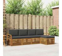 Lumanois Juegos de sofás con cojín 5 pcs Natural y Antracita,Mobiliario,Conjuntos de Muebles,66.24kg-3374652