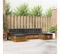 Lumanois Juegos de sofás con cojín 6 pcs Natural y Antracita,Mobiliario,Conjuntos de Muebles,102.24kg-3373912