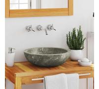 Lumanois Lavabo Gris mármol Ø40x12 cm,Lavabos y fregaderos,Lavabos,16.25kg-149157