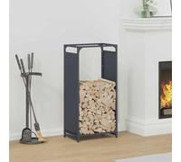 Lumanois Leñero Antracita 44x28x90 cm Acero Laminado en frío,Casa y jardín,Accesorios para hornos de leña y chimeneas,Bolsas y Soportes de leña,6.95kg-864209
