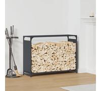 Lumanois Leñero Antracita 90x28x65 cm Acero Laminado en frío,Casa y jardín,Accesorios para hornos de leña y chimeneas,Bolsas y Soportes de leña,7.45kg-864205