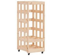 Lumanois Leñero con Ruedas Madera Maciza de Pino 40x49x110 cm,Casa y jardín,Accesorios para hornos de leña y chimeneas,Bolsas y Soportes de leña,10.18kg-832327