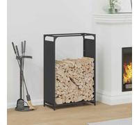 Lumanois Leñero Negro 60x28x90 cm Acero Laminado en frío,Casa y jardín,Accesorios para hornos de leña y chimeneas,Bolsas y Soportes de leña,7.3kg-864211