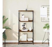 Lumanois Librería 4 estantes Madera ingeniería Roble Ahumado 59x35x132cm,Mobiliario,Librerías y estanterías,14.29kg-837619