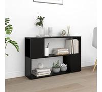 Lumanois Librería de Madera contrachapada Negro 100x24x63 cm, Mobiliario Estanterías Librerías y estanterías, Negro, 14.18kg