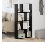 Lumanois Librería Roble Negro 70 x 20 x 102.5 cm Madera de ingeniería, Mobiliario Estanterías Librerías y estanterías, Negro, 14.5kg