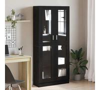 Lumanois Librería Roble Negro 82,5 x 30,5 x 185 cm Madera de ingeniería,Mobiliario,Estanterías,Librerías y estanterías,45.7kg-3329277