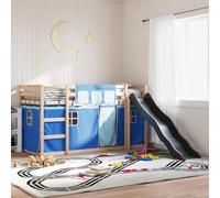 Lumanois Litera con tobogán y Cortinas Azul 80x200 cm,Mobiliario,Camas y somieres,41.3kg-3284117