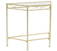 Lumanois Mesa Auxiliar de Estilo Vintage Metal 87x34x73 cm Dorada,Mobiliario,Mesas auxiliares,7kg-245934