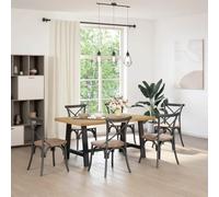 Lumanois Mesa Comedor NOAIN Patas Forma A Madera Maciza Pino 160x90x75cm,Mobiliario,Mesas,Mesas de Cocina y de Comedor,27.1kg-4100042