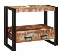 Lumanois Mueble Tocador con cajón Multicolor Madera sólida recuperada,Mobiliario,Armarios y Almacenamiento,Tocadores,Tocadores de baño,16.1kg-4102771