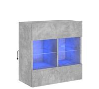 Lumanois Mueble TV de Pared con Luces LED Gris hormigón 58,5x30x60,5 cm,Mobiliario,Muebles TV,20kg-837095
