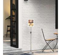 Lumanois Pantallas de Feria Plateado 25 x 25 x 125 cm Aluminio,Economía e Industria,Publicidad y márketing,Expositores para ferias,1.6kg-42025198