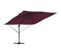 Lumanois Parasol Roma Rojo 286 x 284 x 265 cm Aluminio y poliéster,Casa y jardín,Sombrillas,22.84kg-42003341