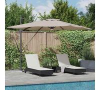 Lumanois Parasol Roma Taupé 286 x 284 x 270 cm Aluminio y poliéster,Casa y jardín,Sombrillas,23.13kg-42003354