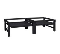 Lumanois Pedestal para Lavadora 2 pcs Negro 124,5 x 61,5 x 32,5 cm Acero,Casa y jardín,Accesorios para lavadoras y secadoras,16.32kg-42022041