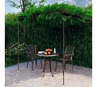 Lumanois Pérgola de jardín marrón Antiguo 3x3x2,5 m Hierro, Casa y jardín Jardín Artículos de Exterior Estructuras de Exteriores Pérgolas, Arcos y enrejados de jardín, Marrón, 13kg