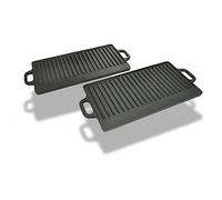 Lumanois Placa Parrilla de Hierro Fundido Reversible 38x23cm 2 Unidades,Casa y jardín,Cocina y Comedor,Utensilios para cocinar y para Hornear,Utensilios para cocinar,Planchas,7.1kg-50127