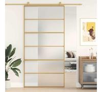 Lumanois Puerta corredera Dorada de Vidrio ESG Esmerilado y Aluminio,Bricolaje,Materiales de construcción,Puertas,Puertas para el hogar,29.8kg-155165