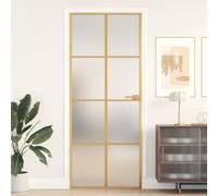 Lumanois Puerta de Interior Dorada Vidrio Templado y Aluminio 83x201,5cm,Bricolaje,Materiales de construcción,Puertas,Puertas para el hogar,25kg-155145